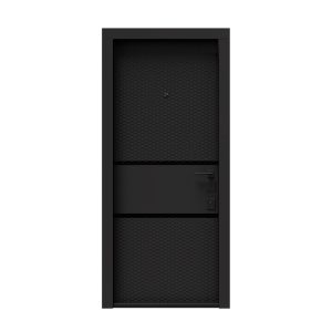 Ușa de intrare apartament Dubai premium (negru soft touch/alb mat)