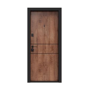 Ușă de intrare apartament Porto S (stejar cognac)