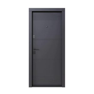 Ușă intrare apartament Montana (antracit/alb)
