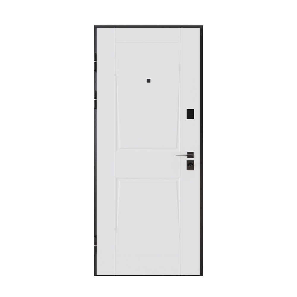 Ușă de intrare apartament Torino (maro soft touch/alb mat) - imagine 2